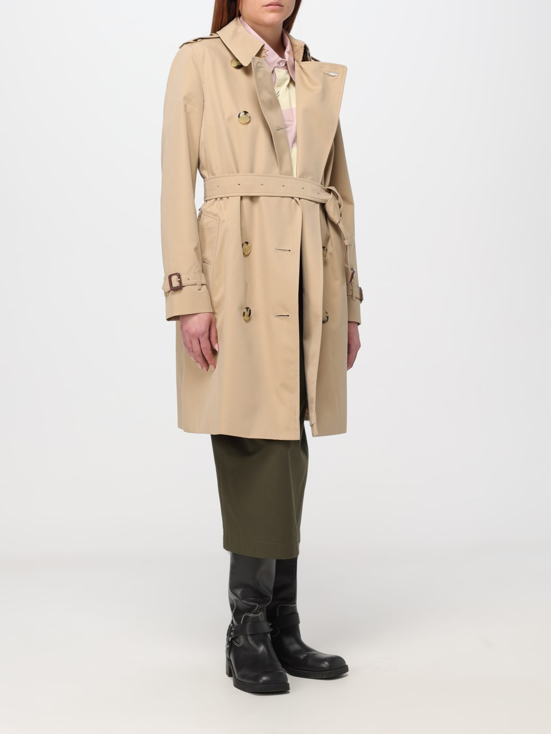 BURBERRY POLO SHIRT: Polo shirt woman Burberry, Natural - Img 2