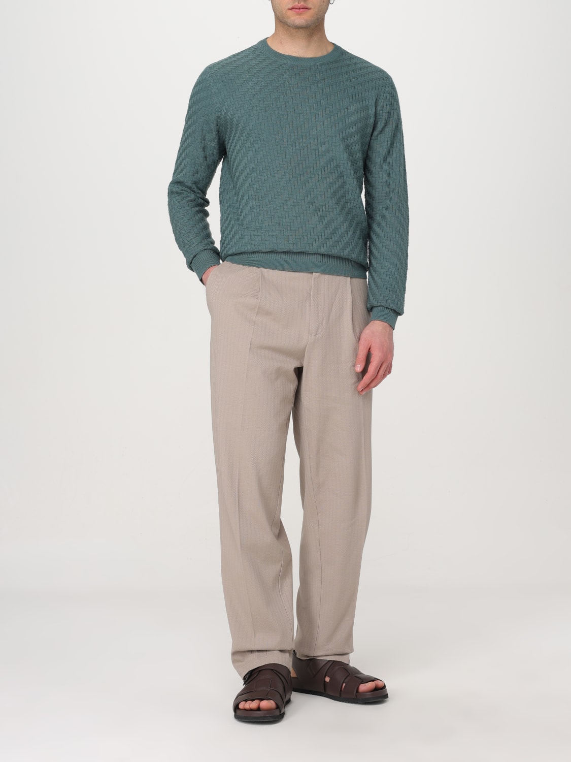EMPORIO ARMANI SWEATER: Sweater men Emporio Armani, Green - Img 2