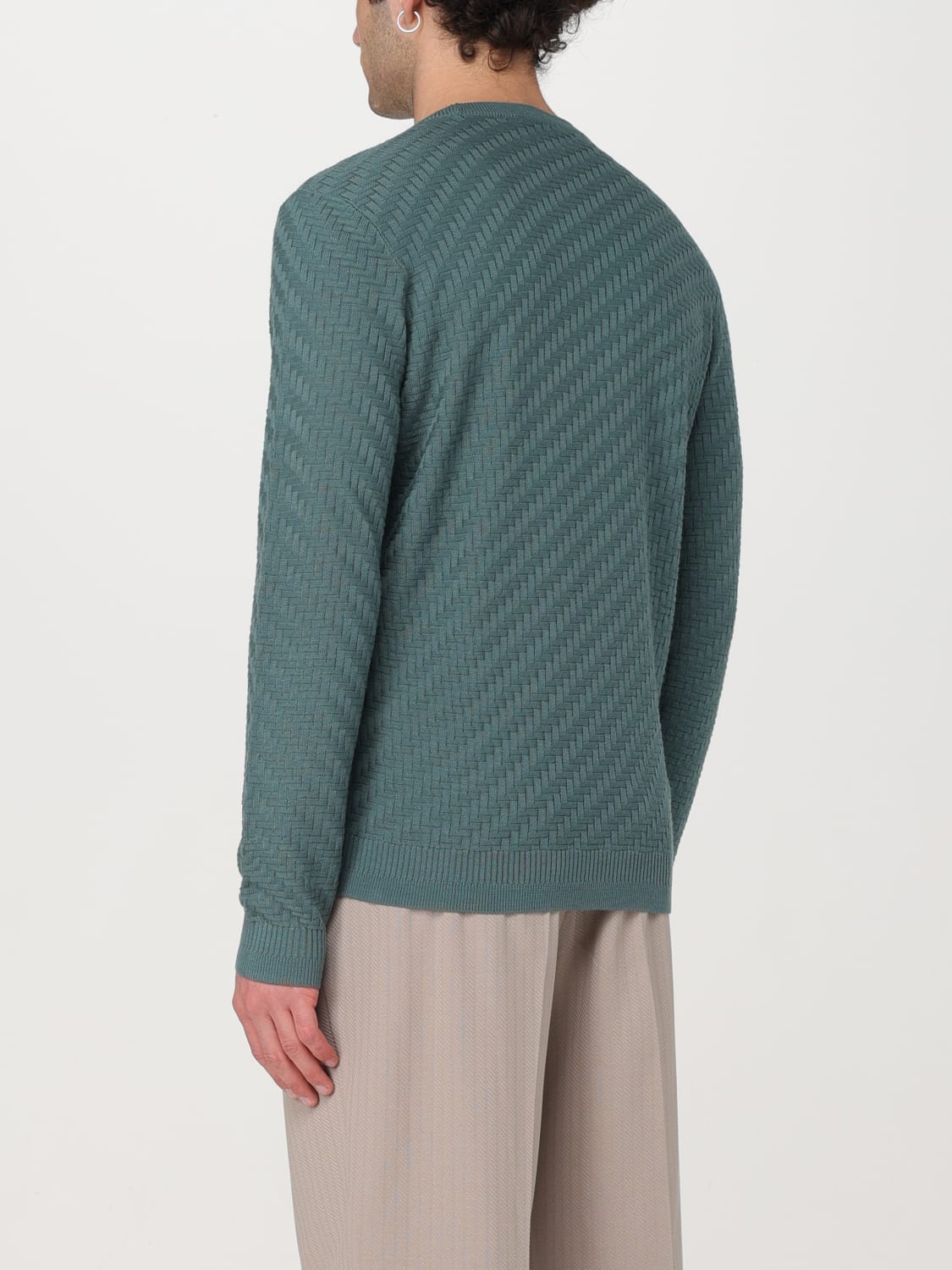 EMPORIO ARMANI SWEATER: Sweater men Emporio Armani, Green - Img 3