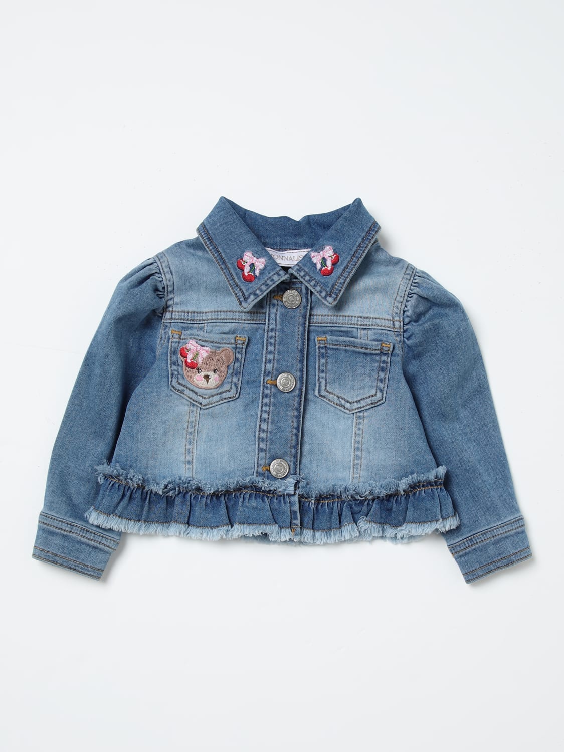 MONNALISA GIACCA: Giacca bambino Monnalisa, Denim - Img 1