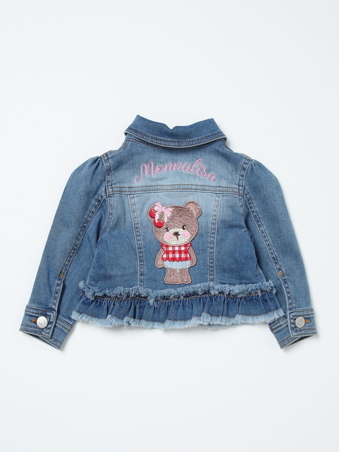 MONNALISA JACKET: Jacket kids Monnalisa, Denim - Img 2