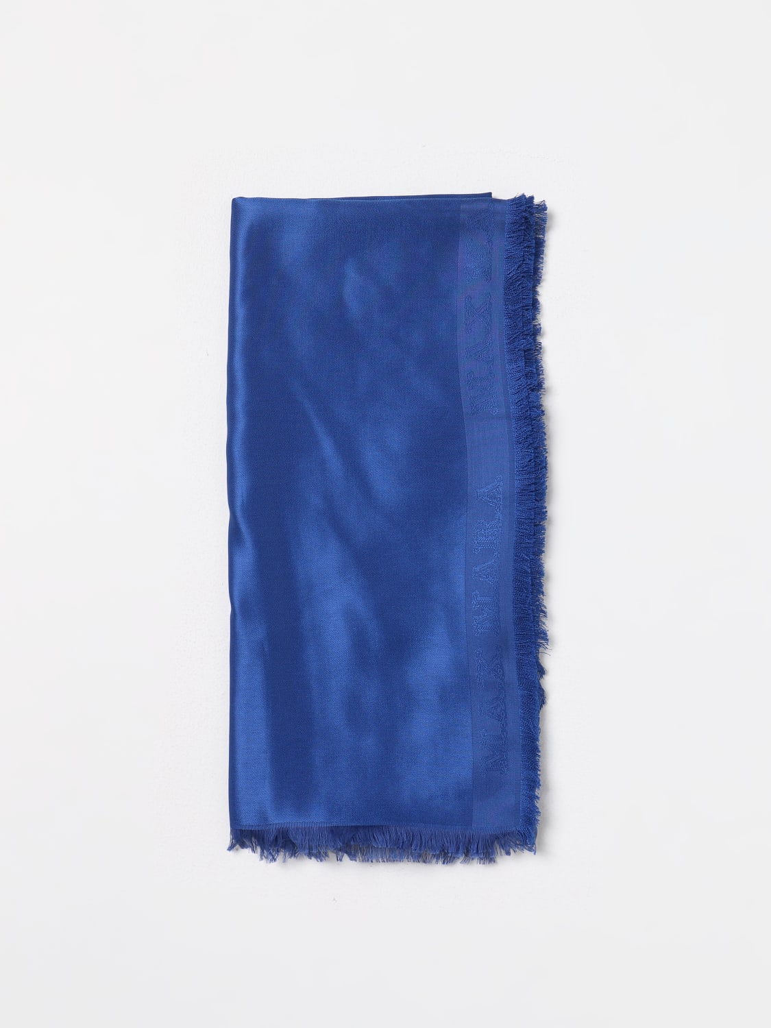 MAX MARA SCARF: Scarf woman Max Mara, Blue - Img 1