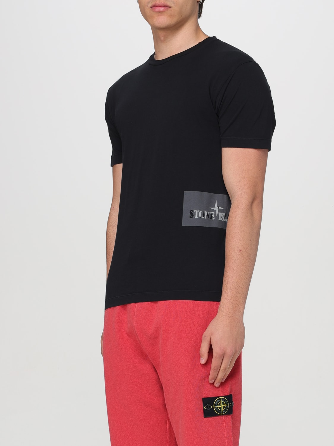 STONE ISLAND T-SHIRT: T-shirt homme Stone Island, Noir - Img 4