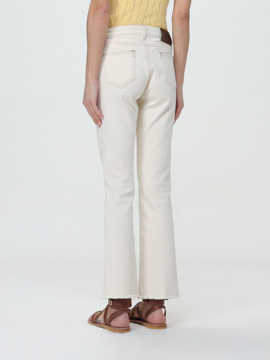 FAY JEANS: Pants woman Fay, Yellow Cream - Img 2