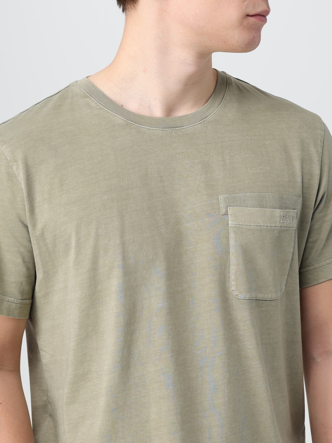 FAY T-SHIRT: T-shirt men Fay, Green - Img 3