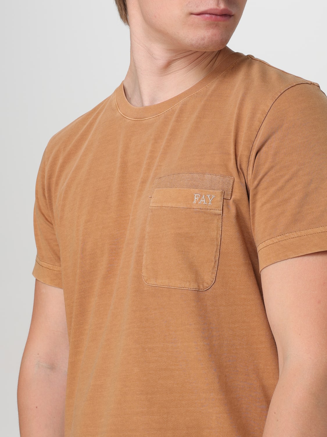 FAY CAMISETA: Camiseta hombre Fay, Tabaco - Img 3