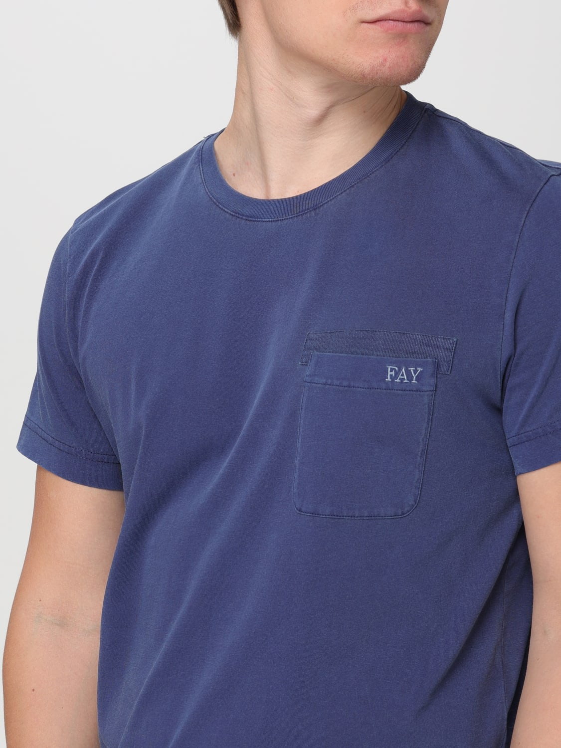 FAY T-SHIRT: T-shirt men Fay, Blue 1 - Img 3