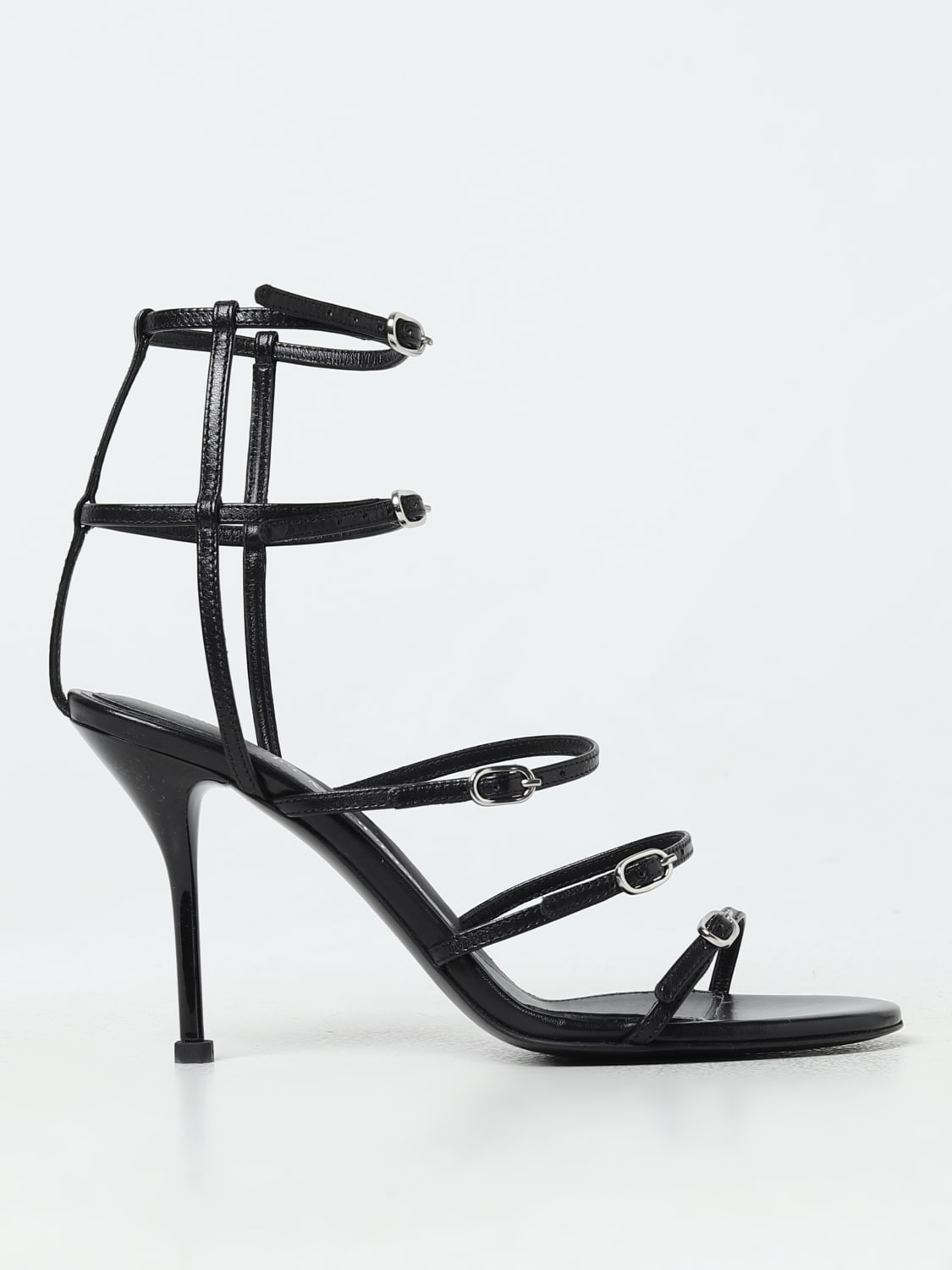 ALEXANDER MCQUEEN HEELED SANDALS: Loafers woman Alexander McQueen, Black - Img 1