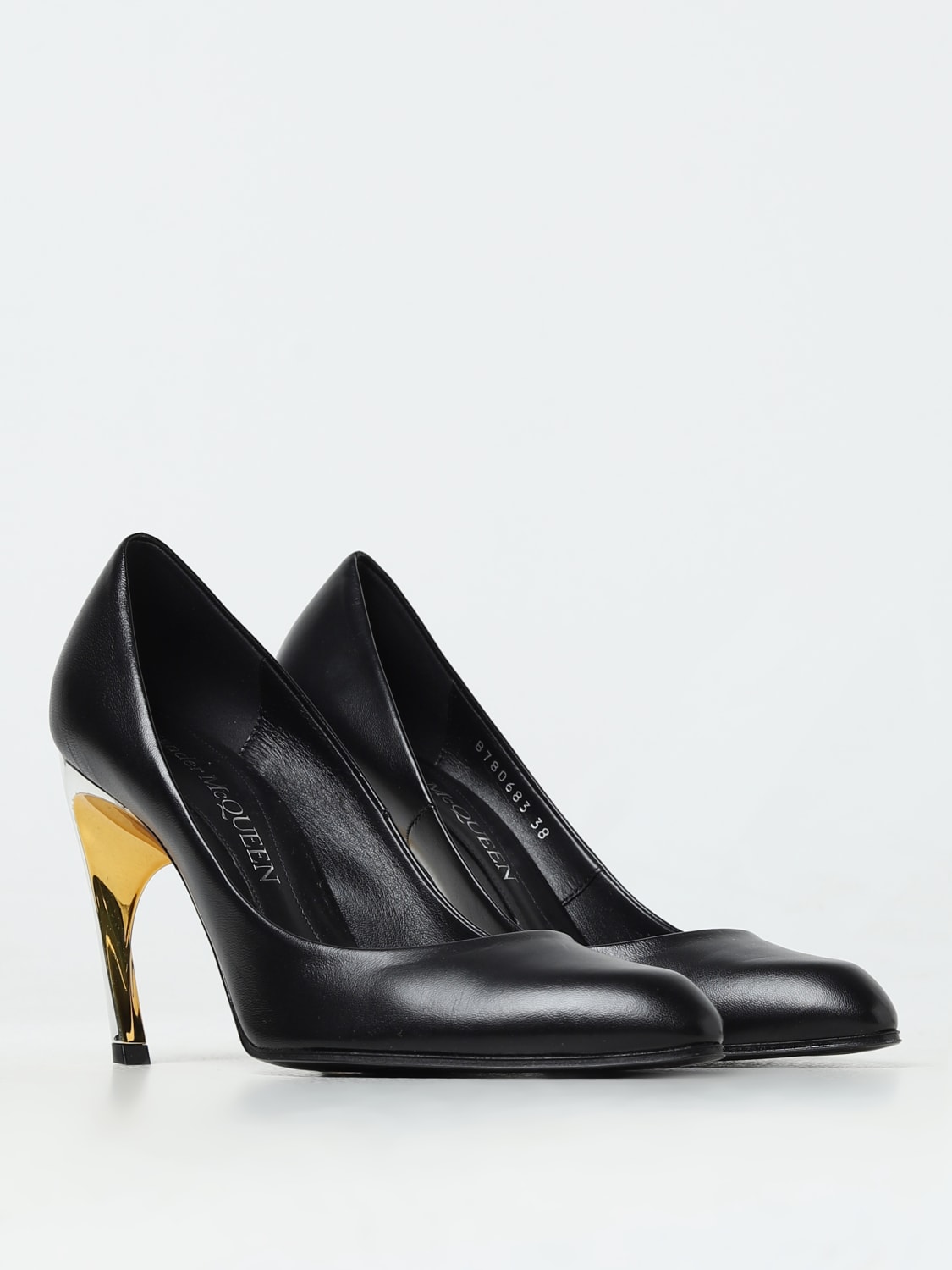MCQUEEN PUMP: High heel shoes woman McQueen, Black - Img 2