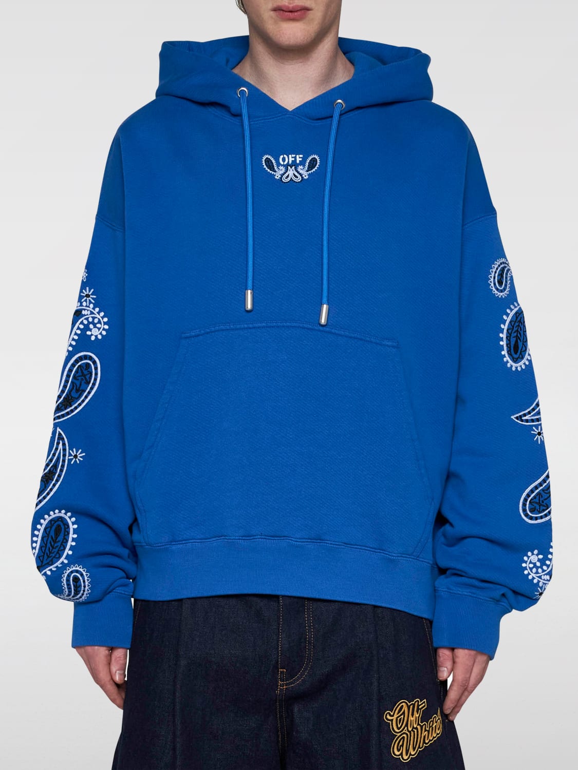 OFF-WHITE SWEATSHIRT: Sweatshirt men Off-white, Blue - Img 1