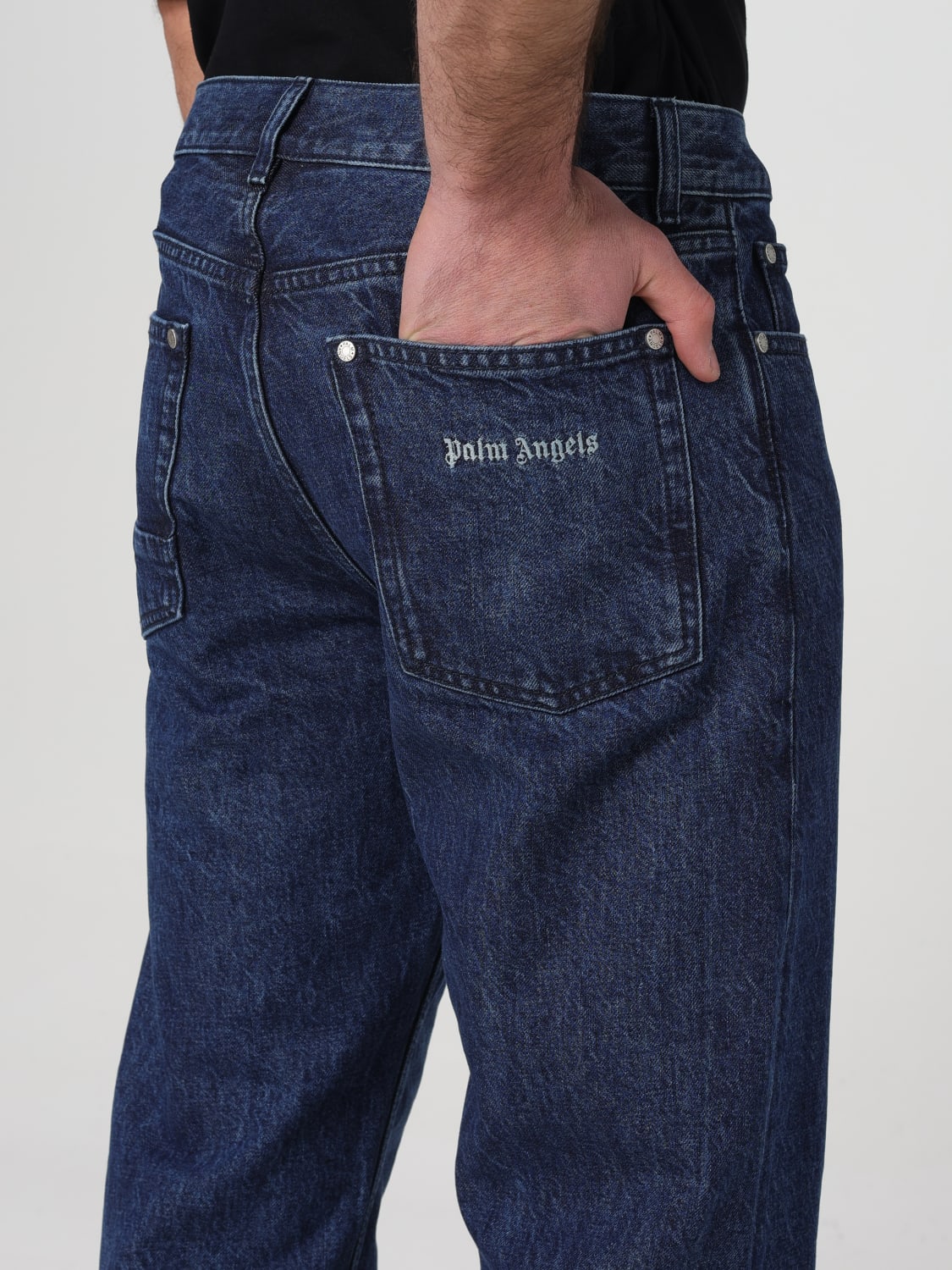 PALM ANGELS JEANS: Jeans men Palm Angels, Denim - Img 5