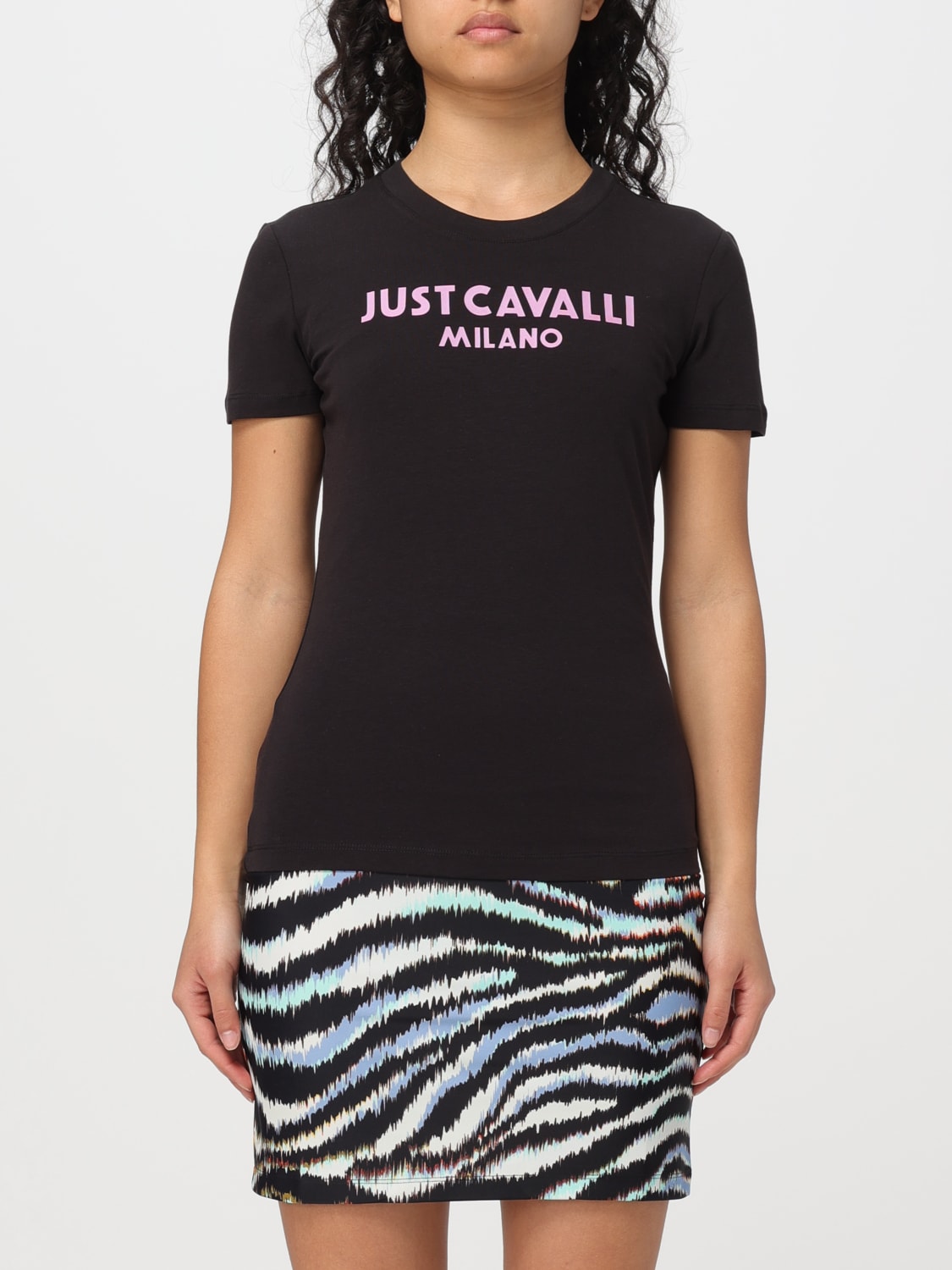 JUST CAVALLI T-SHIRT: T-shirt woman Just Cavalli, Black - Img 1