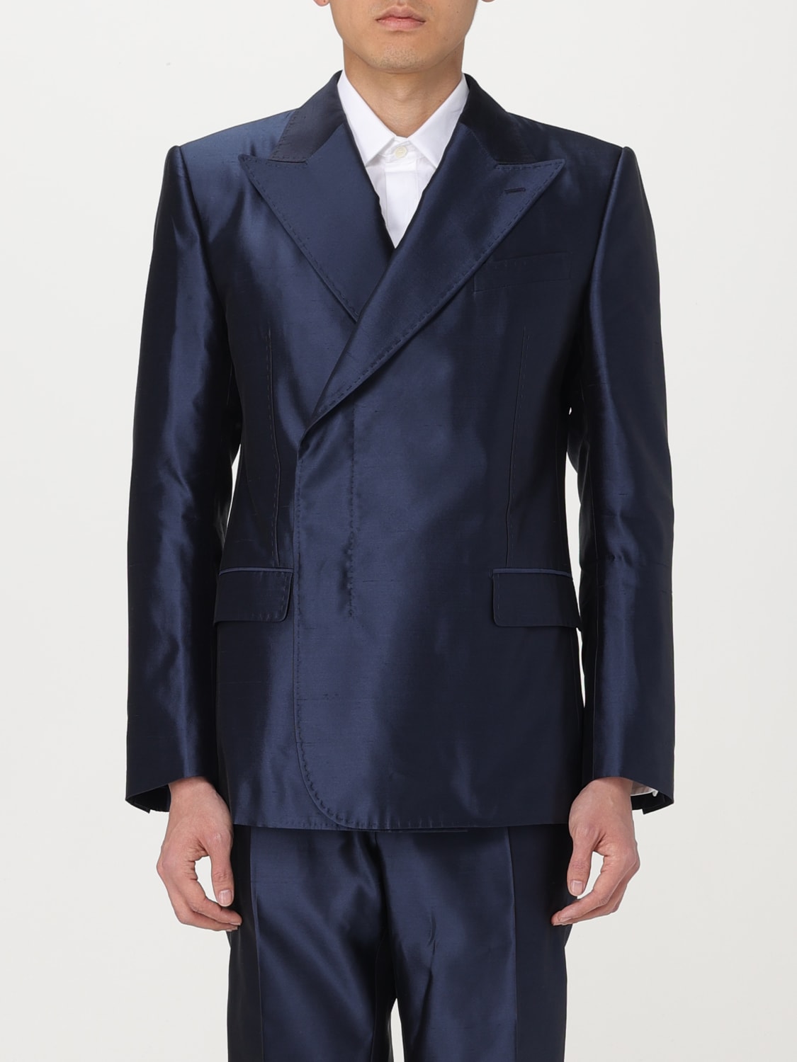 DOLCE & GABBANA BLAZER: Veste homme Dolce & Gabbana, Bleu - Img 1