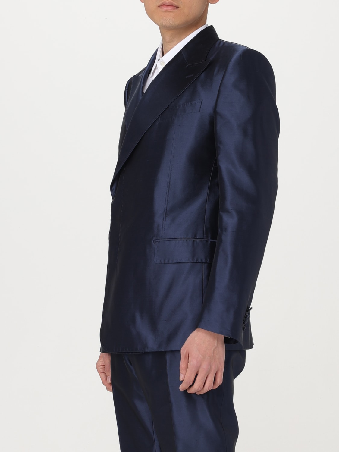 DOLCE & GABBANA BLAZER: Veste homme Dolce & Gabbana, Bleu - Img 4