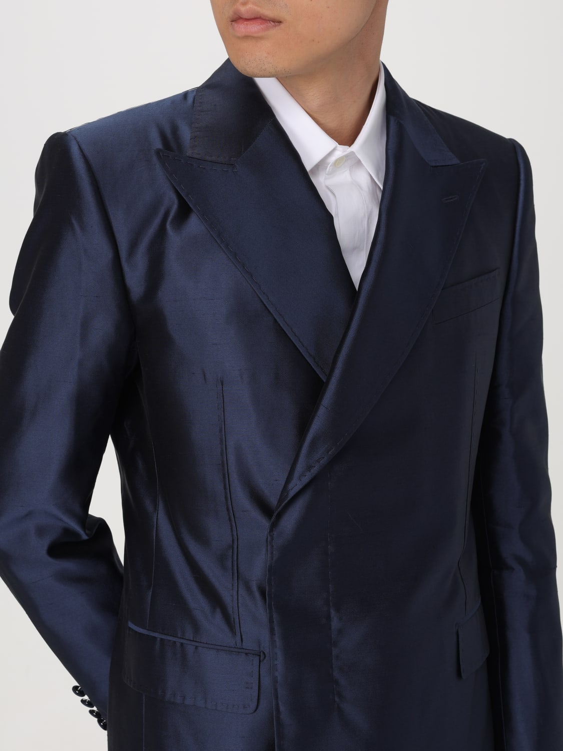 DOLCE & GABBANA BLAZER: Veste homme Dolce & Gabbana, Bleu - Img 5