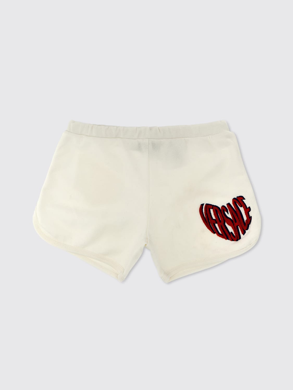VERSACE PANTALONCINI: Shorts Versace Young in cotone , Bianco - Img 1
