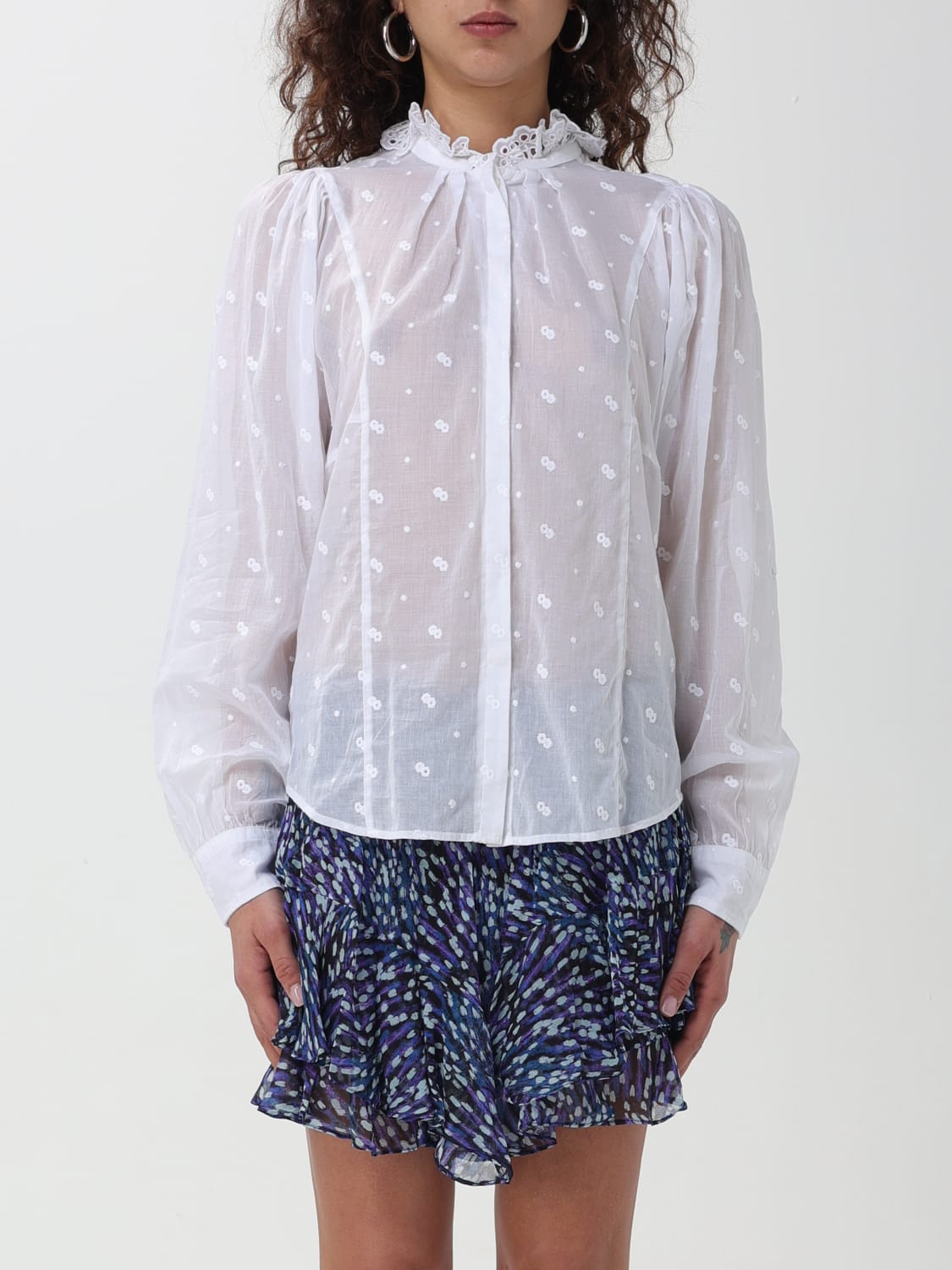 Isabel Marant Etoile Esola Shirt in Azure | FWRD｜ジャンパー