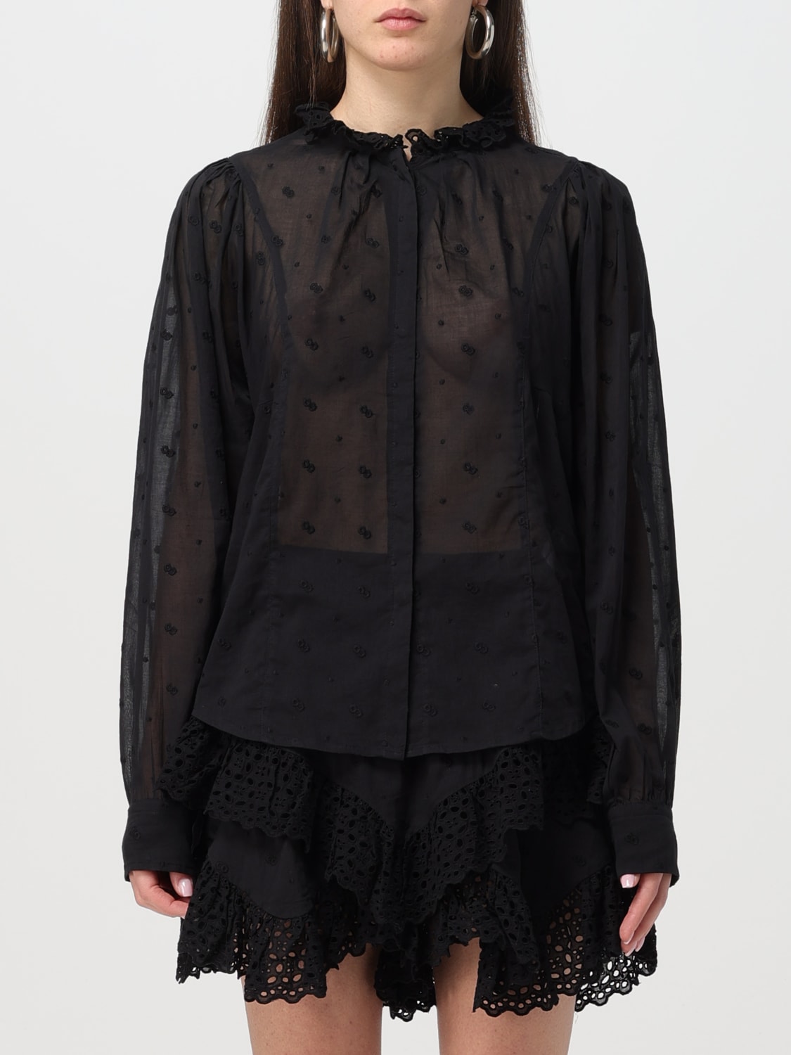 ISABEL MARANT ETOILE CAMISA: Camisa mujer Isabel Marant Etoile, Negro - Img 1