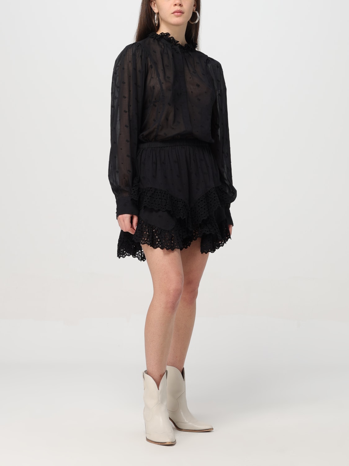 ISABEL MARANT ETOILE CAMISA: Camisa mujer Isabel Marant Etoile, Negro - Img 2