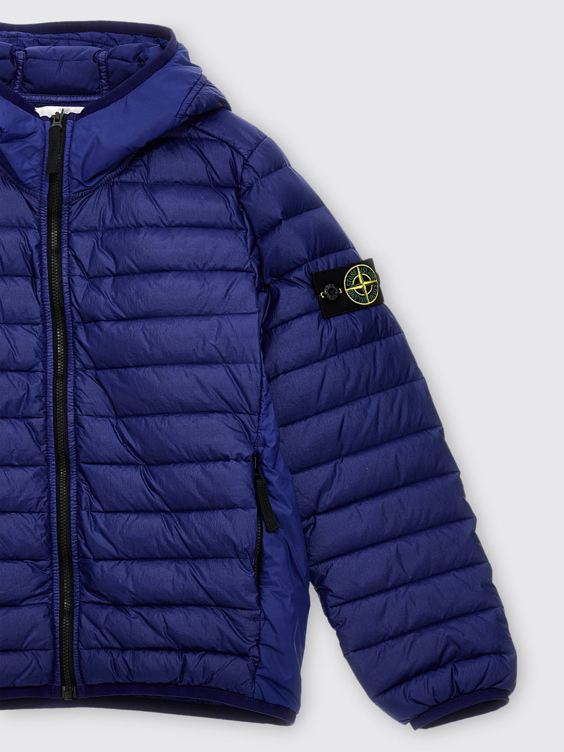 Blue stone island puffer jacket new arrivals