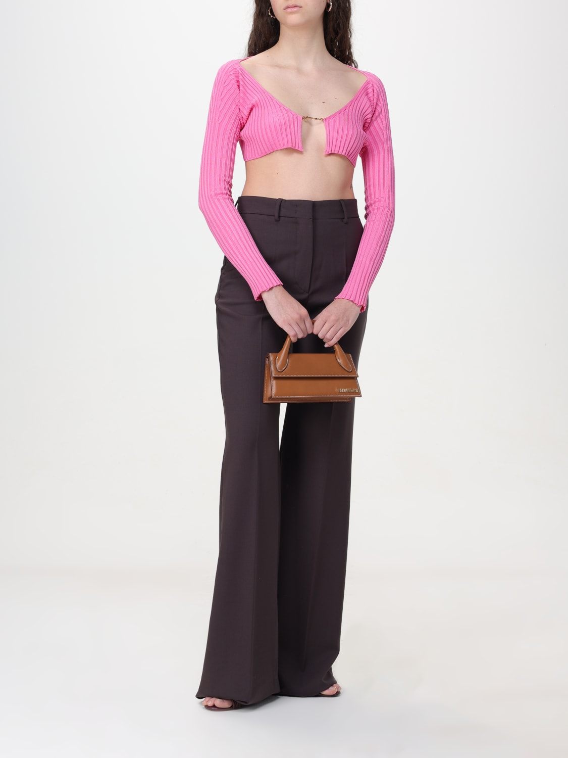 JACQUEMUS CARDIGAN: Pull femme Jacquemus, Fuchsia - Img 2