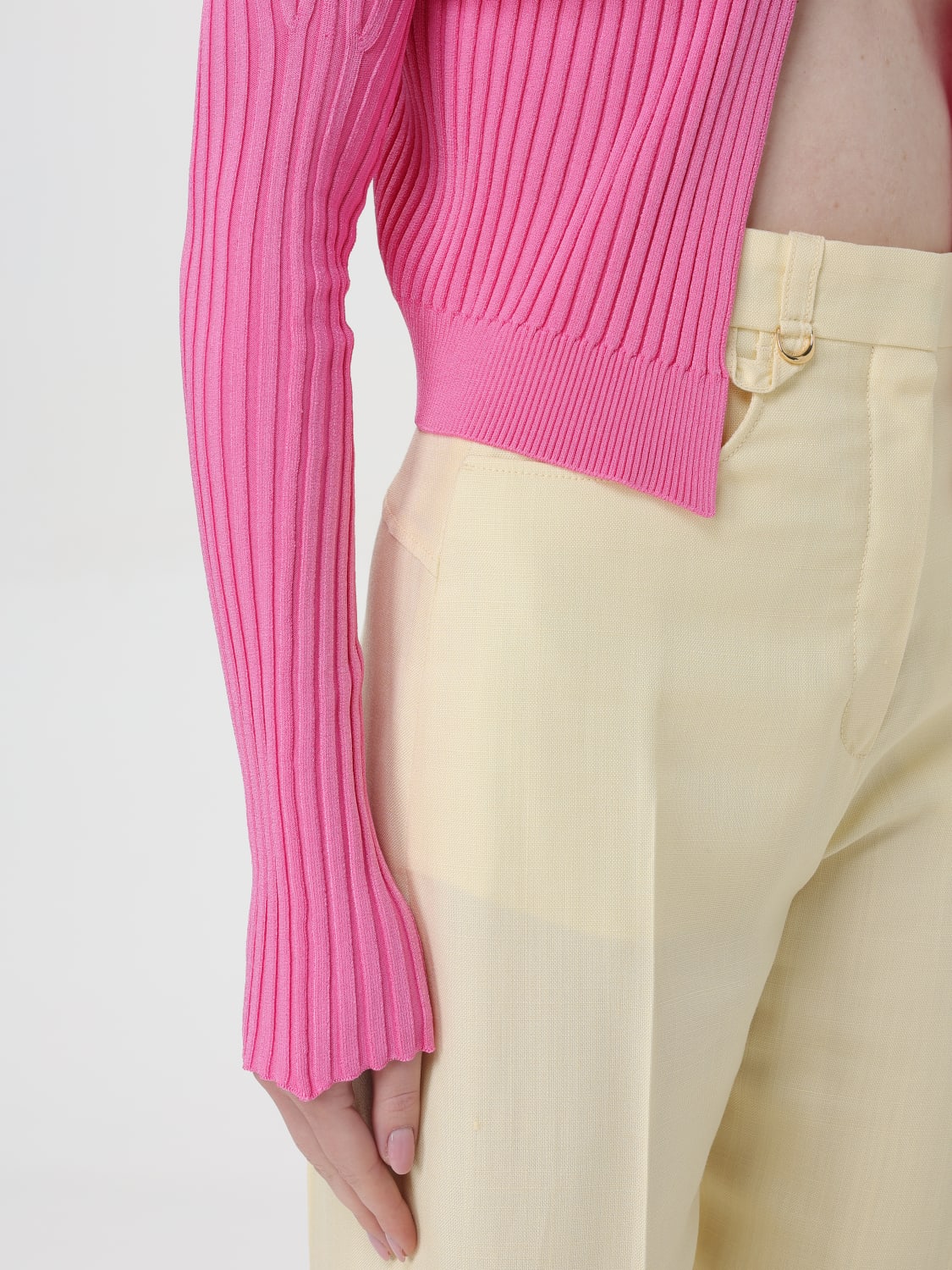 JACQUEMUS CARDIGAN: Pull femme Jacquemus, Fuchsia - Img 4