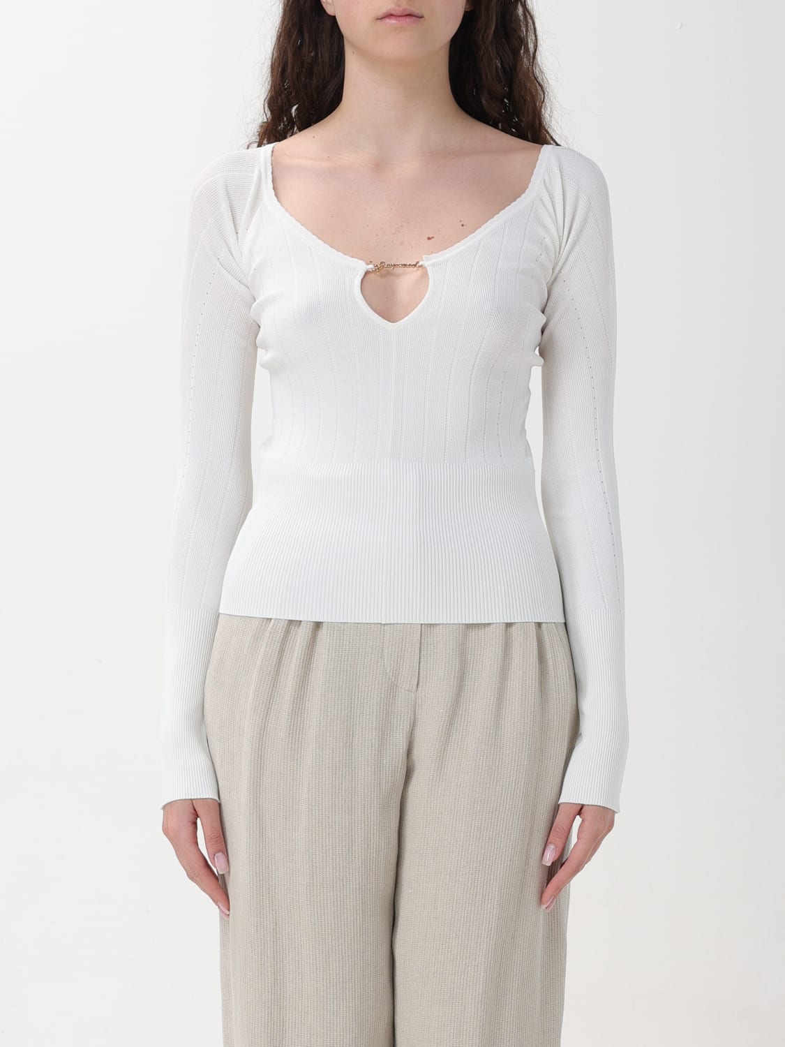 JACQUEMUS PULL: Pull femme Jacquemus, Blanc - Img 1