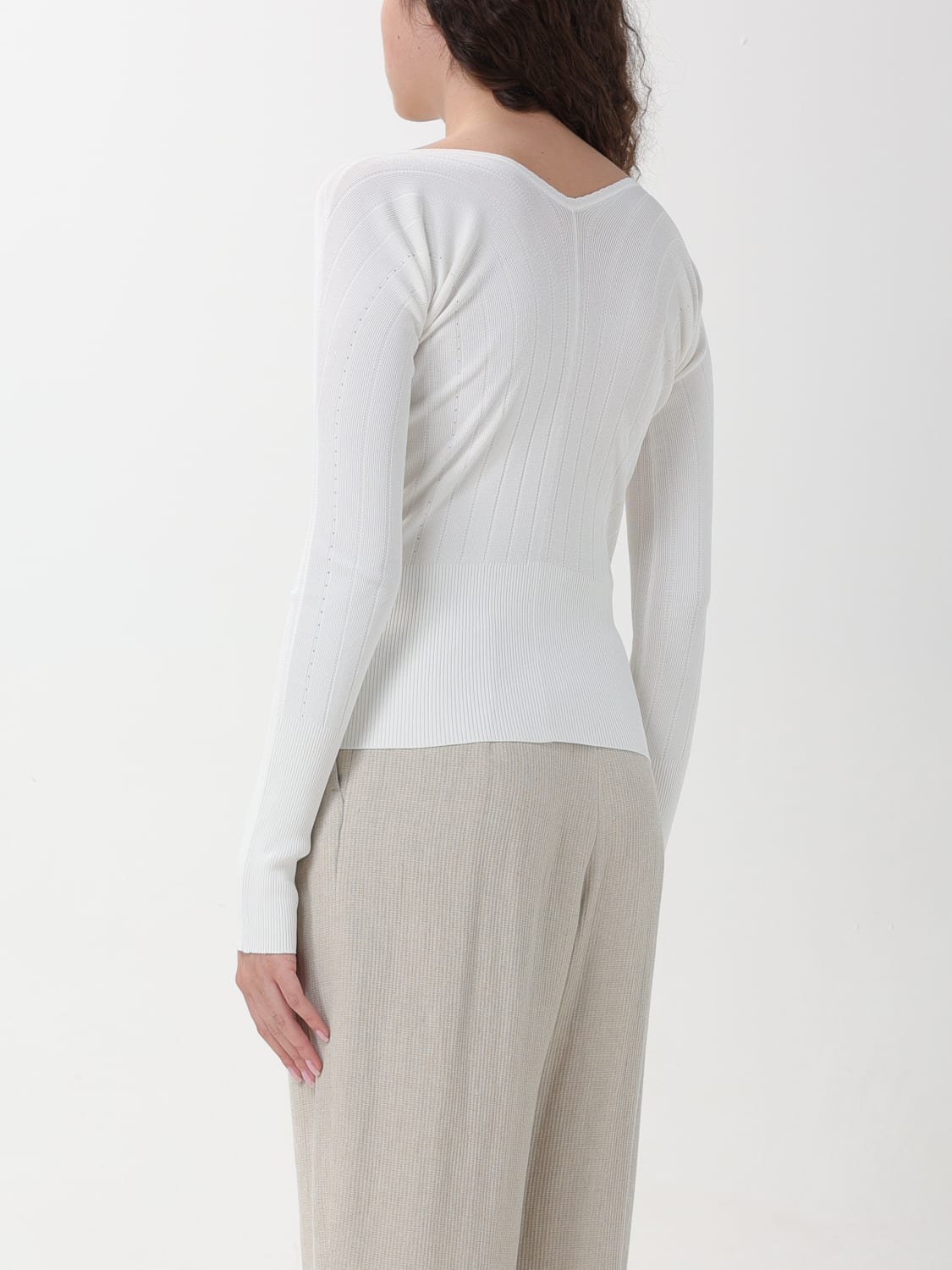 JACQUEMUS PULL: Pull femme Jacquemus, Blanc - Img 3