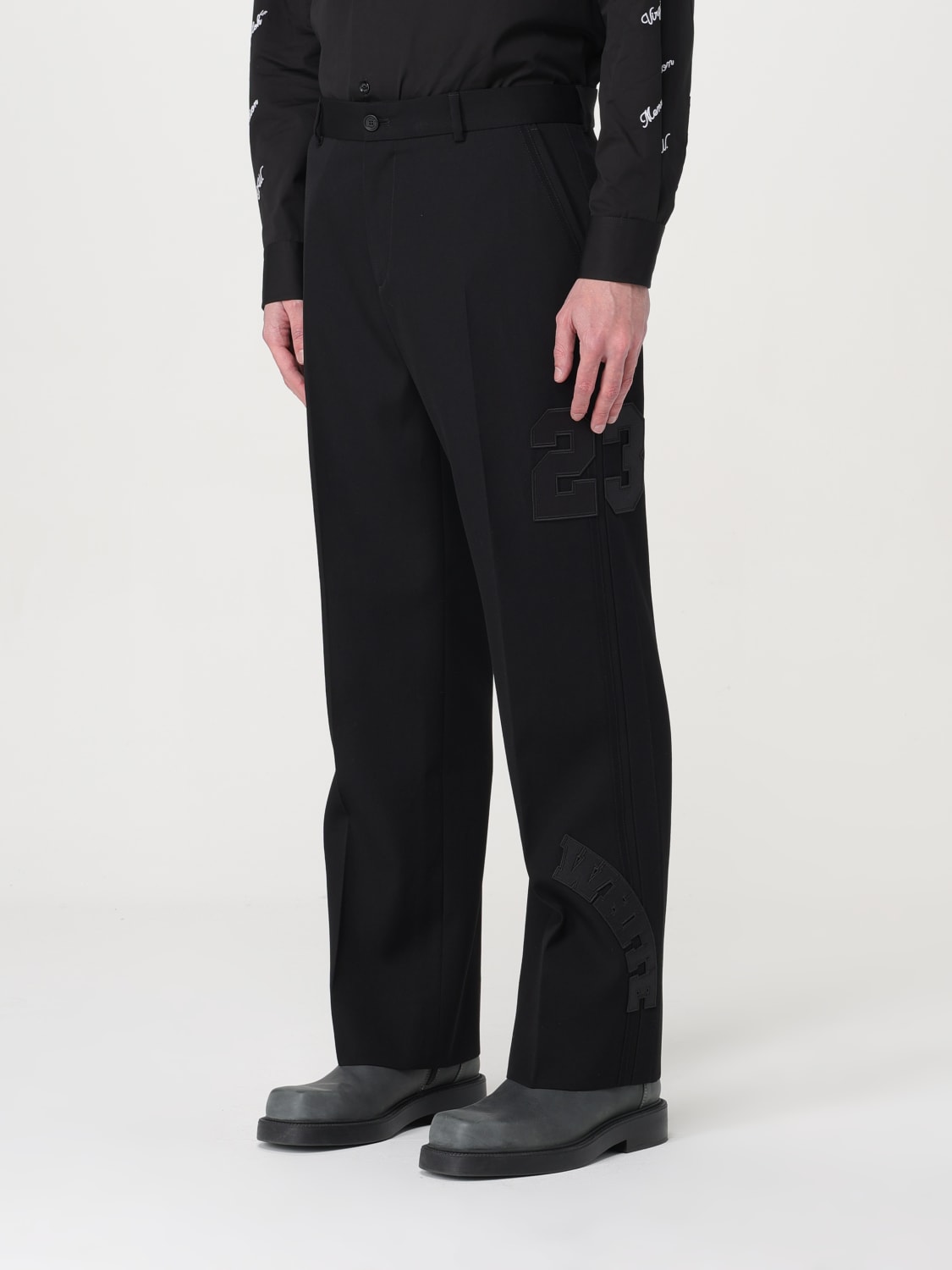 OFF-WHITE PANTALONE: Pantalone uomo Off-white, Nero - Img 4