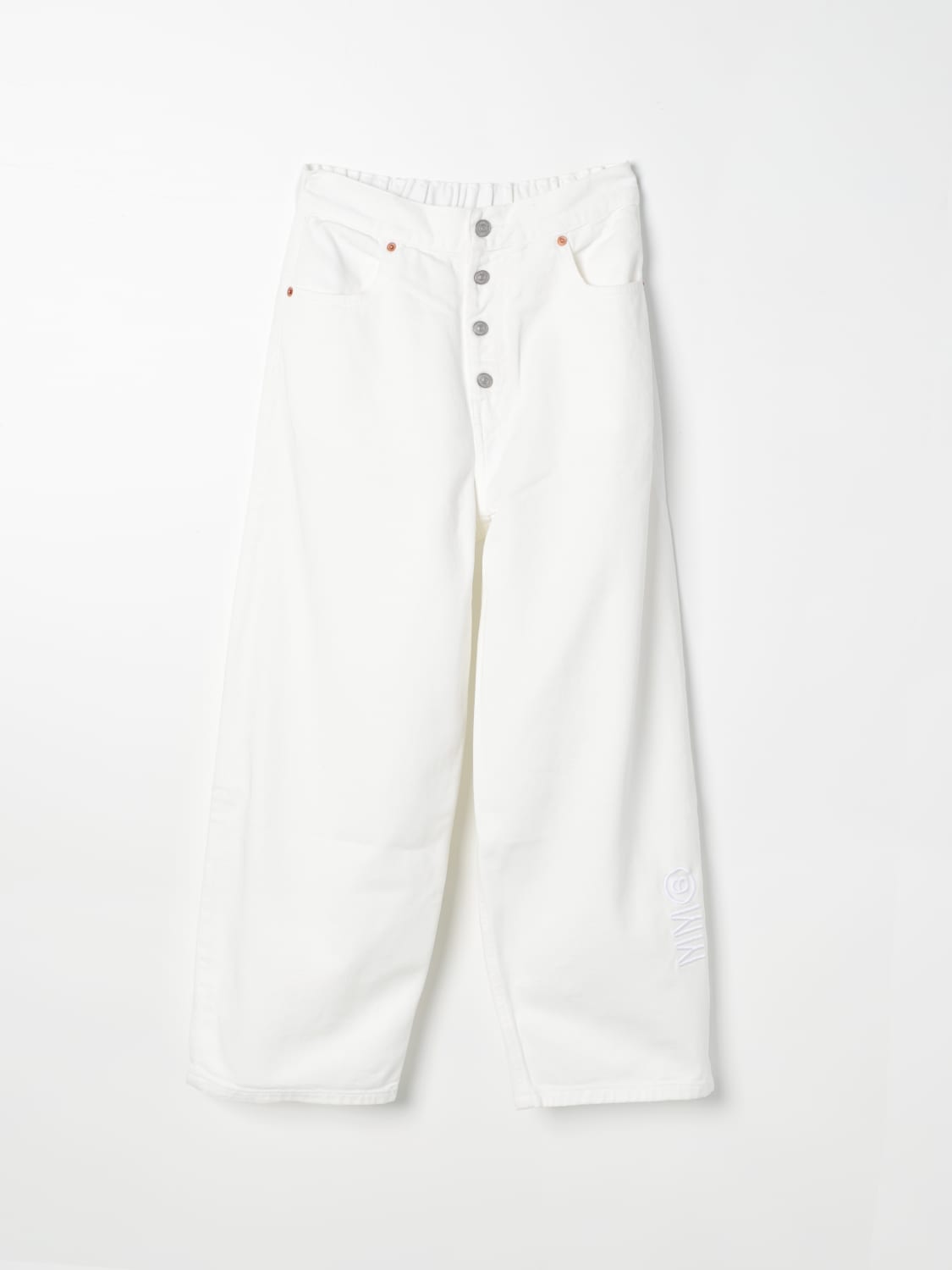 MM6 MAISON MARGIELA PANTS: Pants kids Mm6 Maison Margiela, Ivory - Img 1