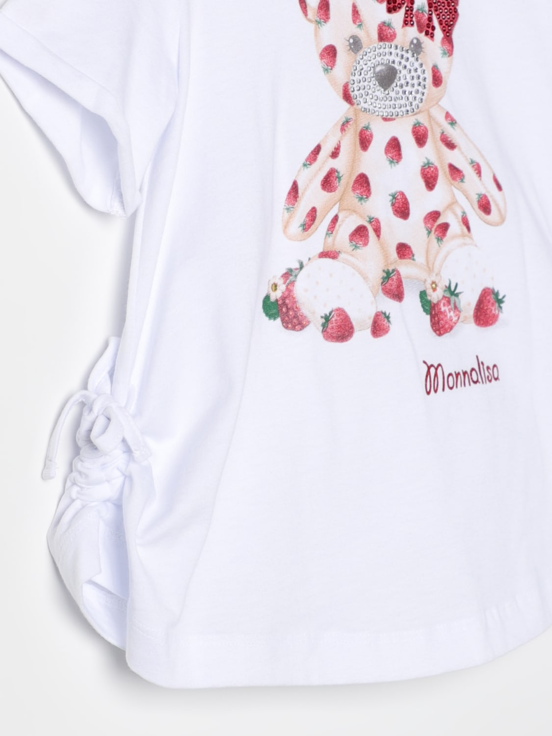 MONNALISA T-SHIRT: T-shirt Monnalisa con stampa bear, Bianco - Img 3