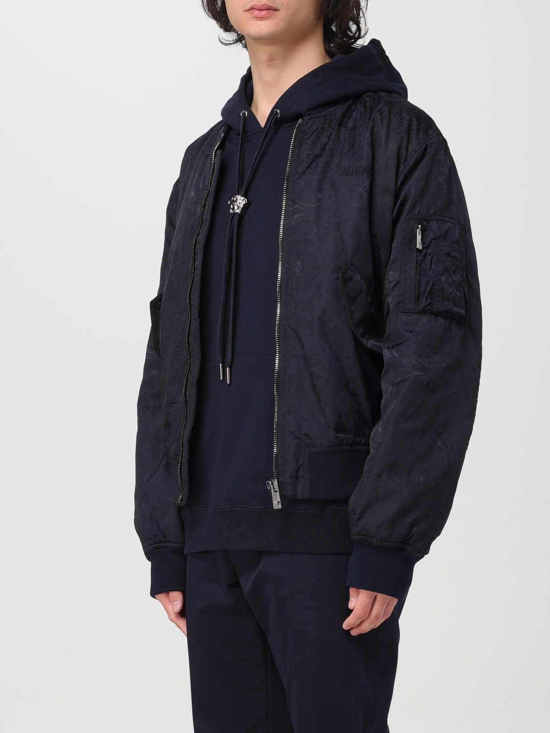 VERSACE JACKE: Jacke herren Versace, Blau - Img 4