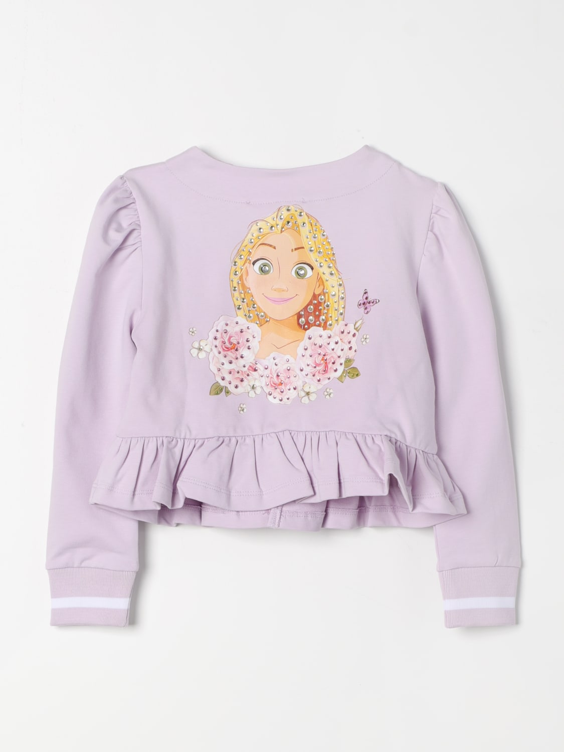 MONNALISA T-SHIRT: Felpa Rapunzel in cotone Monnalisa, Lilla - Img 2