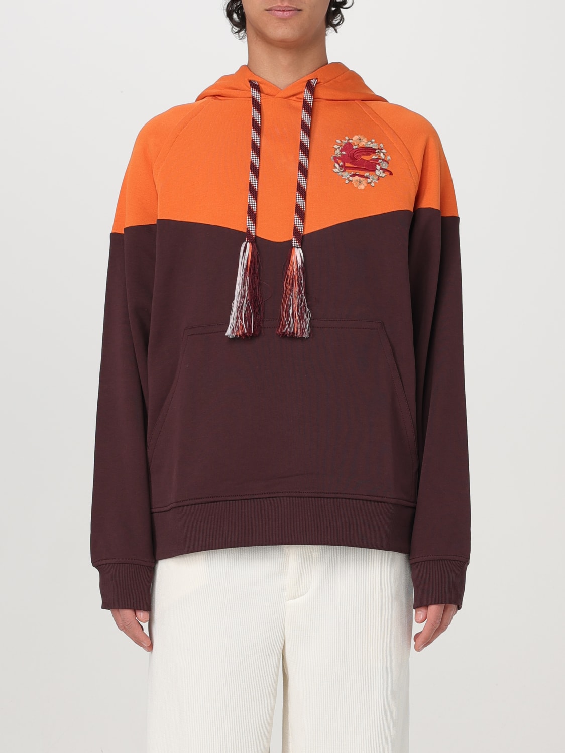 ETRO SWEATSHIRT: Sweatshirt men Etro, Orange - Img 1