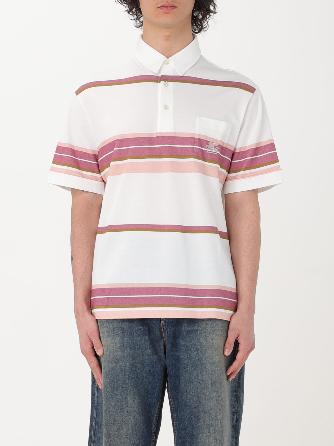 ETRO POLO SHIRT: Polo shirt men Etro, White - Img 1