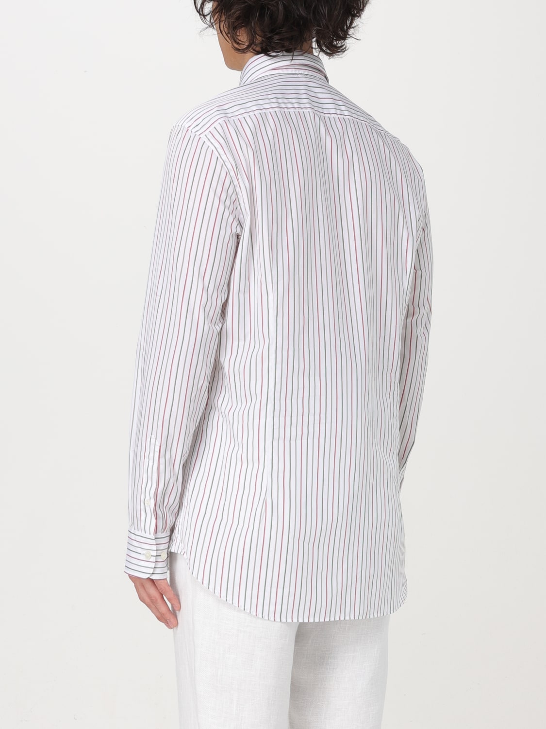 ETRO CAMICIA: Camicia Etro in popeline di cotone a righe , Bianco - Img 3