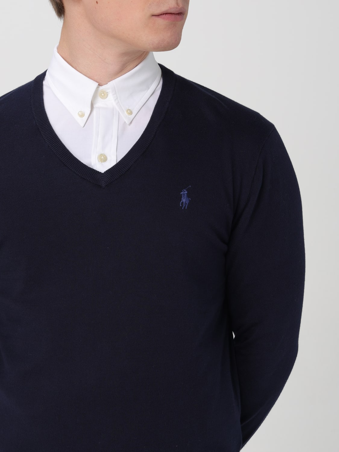 POLO RALPH LAUREN SWEATER: Sweater men Polo Ralph Lauren, Blue - Img 3