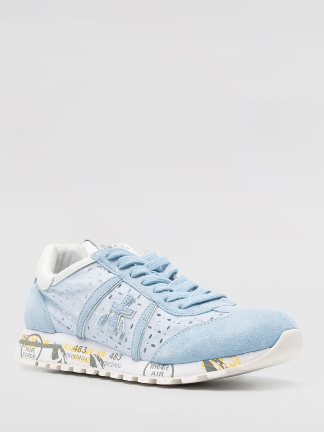 PREMIATA SNEAKERS: Sneakers Lucyd Premiata in pelle scamosciata e nylon , Blue - Img 2