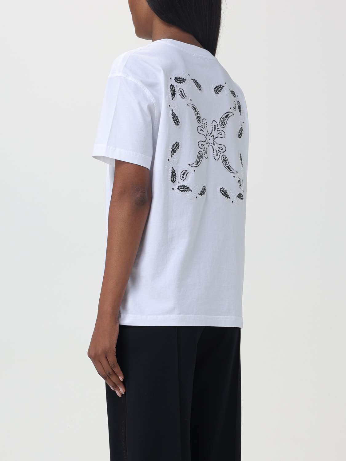 Tシャツ・カットソー Off-White Woman T-Shirt White OWAA089S24JER002 0101 Off-Whiteアウトレット：Tシャツ レディース - ホワイト
