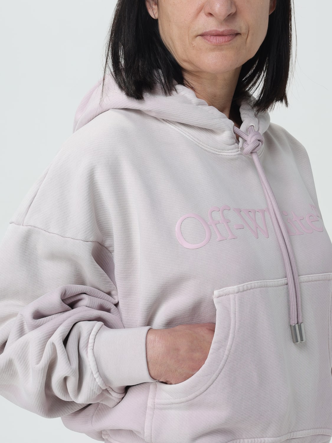 OFF-WHITE SUDADERA: Sudadera mujer Off-white, Rosa - Img 5