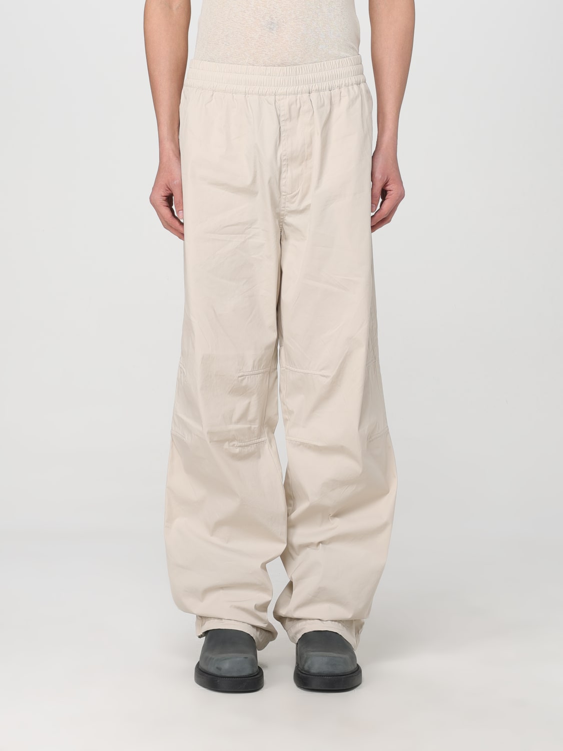 BURBERRY PANTS: Pants men Burberry, Ivory - Img 1