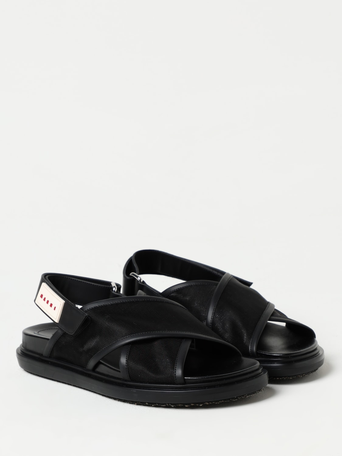 MARNI FLAT SANDALS: Shoes woman Marni, Black - Img 2