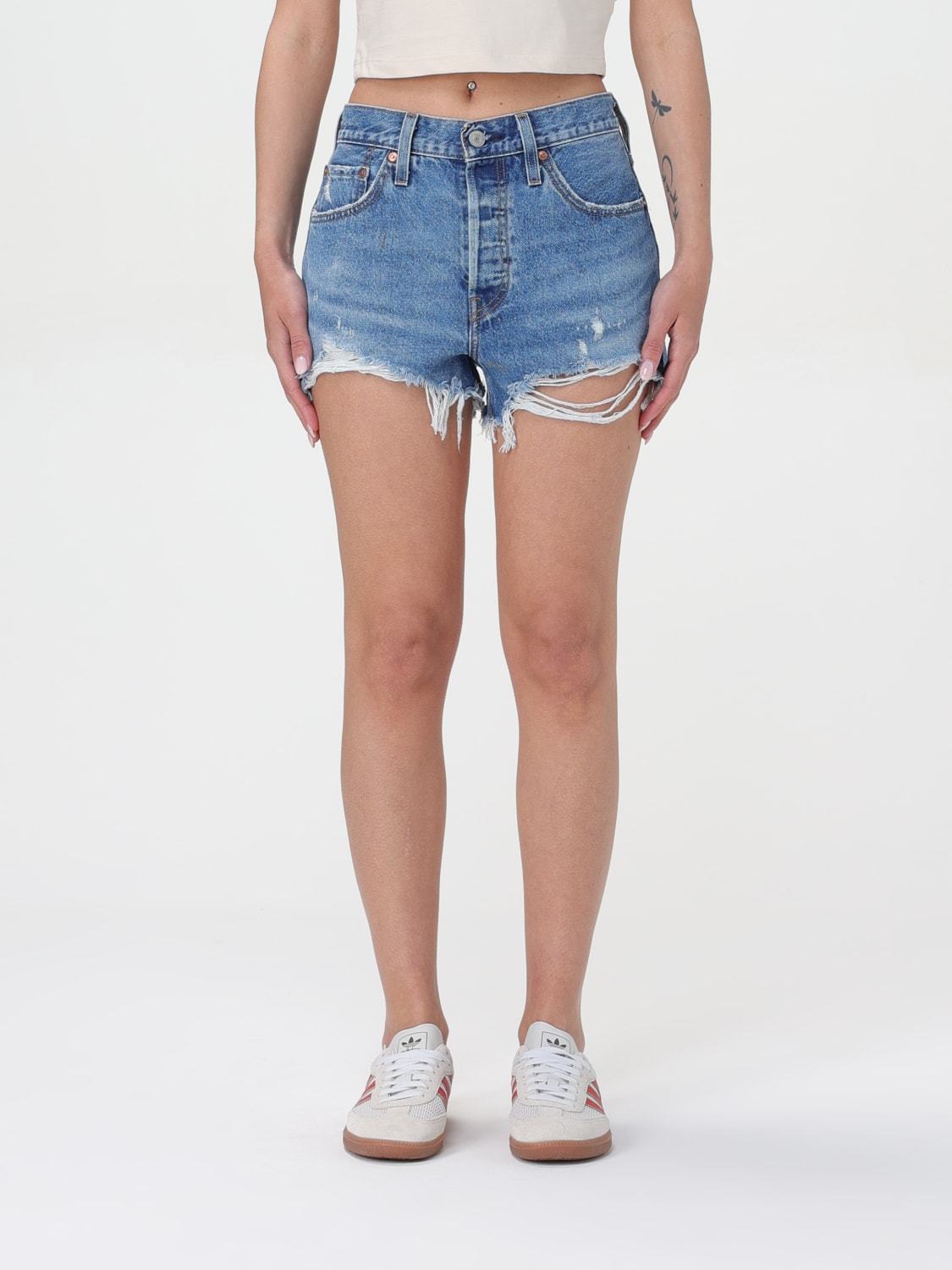 ショートパンツ LEVI'S Woman Short Blue 56327 0086 LEVI'S: Short woman - Blue 1 | Levi's short 56327 online at