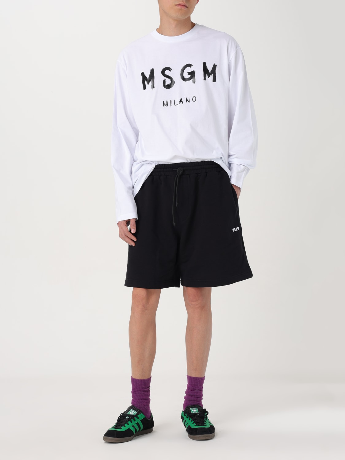 MSGM SHORT: Short men MSGM, Black - Img 2