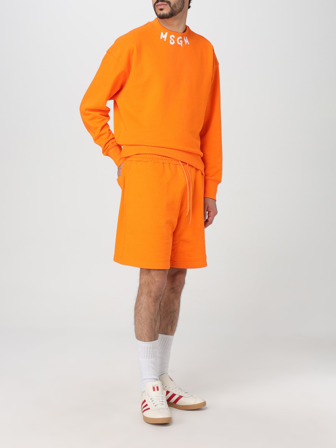 MSGM SHORTS: Short men MSGM, Orange - Img 2