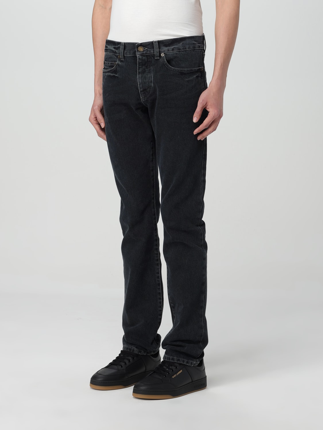 SAINT LAURENT PANTS: Pants men Saint Laurent, Blue - Img 4