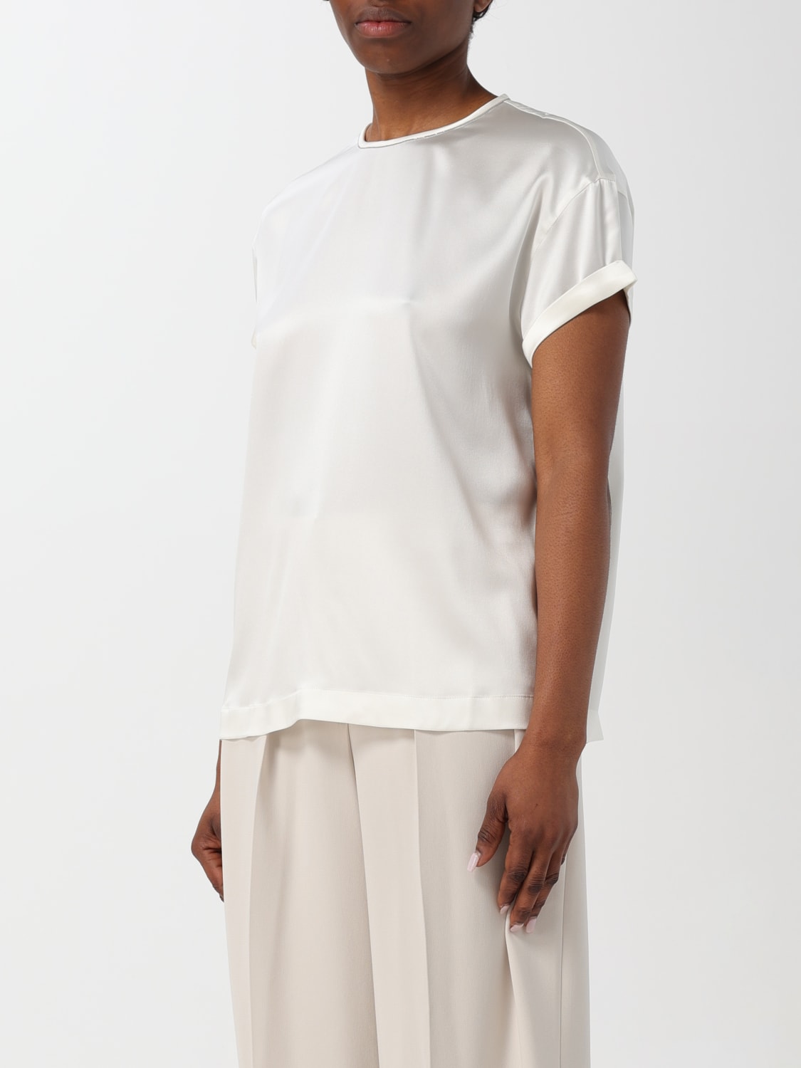 BRUNELLO CUCINELLI: Shirt woman - White | Brunello Cucinelli BRUNELLO CUCINELLI: Shirt woman - White | Brunello Cucinelli