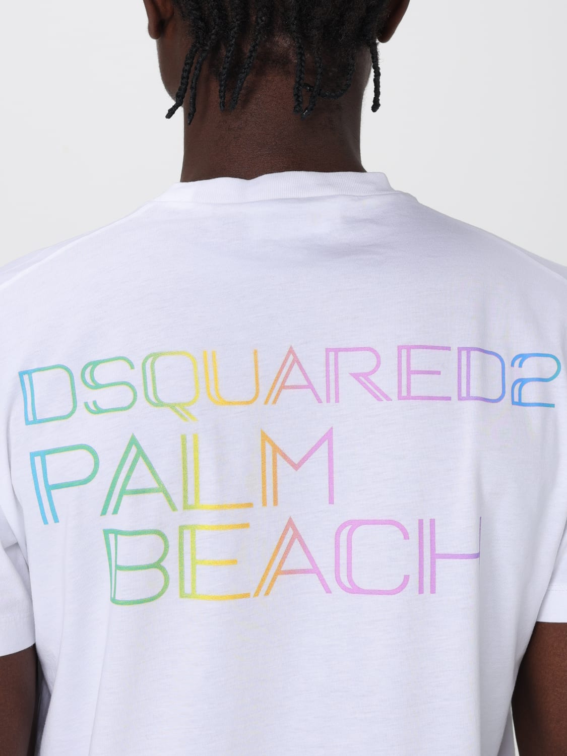 DSQUARED2 T-SHIRT: T-shirt Dsquared2 in jersey di cotone, Bianco - Img 4