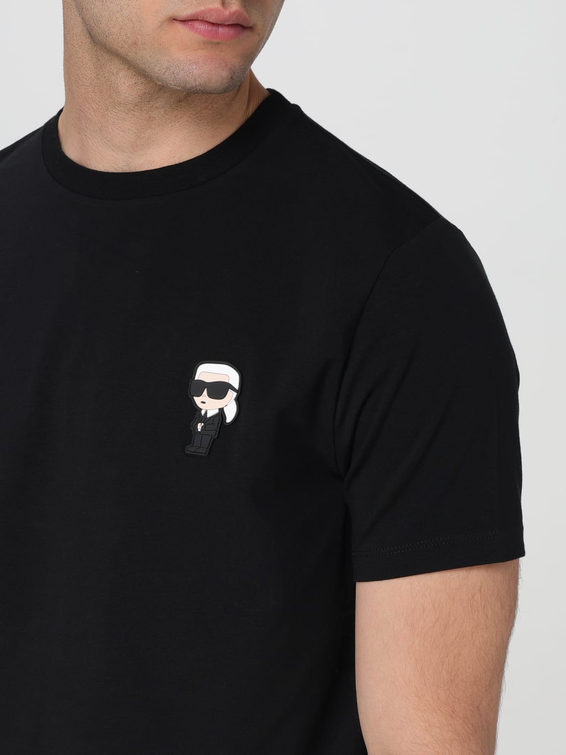 KARL LAGERFELD T-SHIRT: T-shirt men Karl Lagerfeld, Black - Img 3