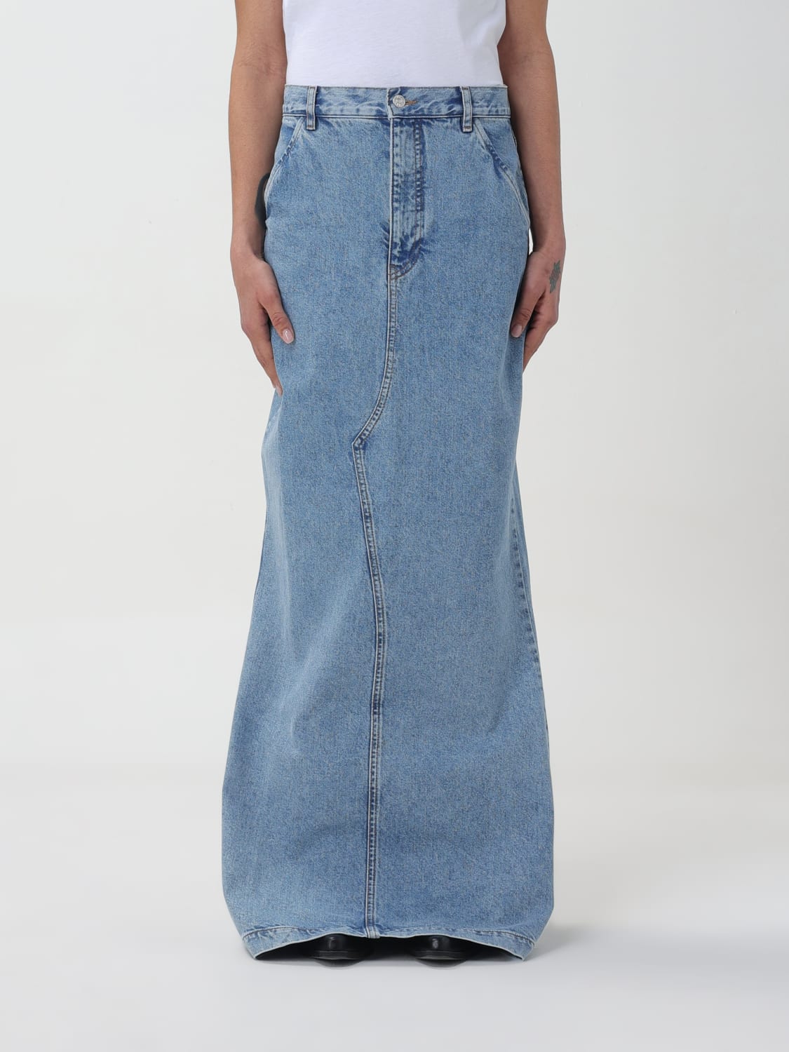 MOSCHINO JEANS GONNA: Gonna Moschino Jeans in denim , Denim - Img 1